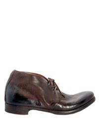 Silvano Sassetti | Brown Washed Buffalo Lace-up Shoes for Men | Lyst