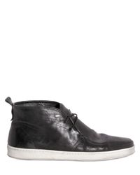Tom Rebl | Black Side Lips Logo Calf High Sneakers for Men | Lyst