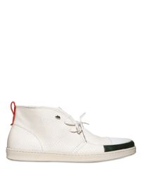 Tom Rebl | White Printed Python Calfskin High Sneakers for Men | Lyst
