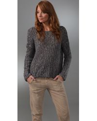 James Perse | Gray V-neck Tee | Lyst