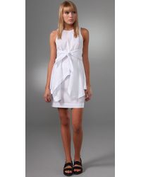 Alexander Wang | White Cotton-poplin Handkerchief Dress | Lyst