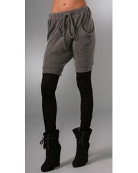 Thakoon | Gray Leggings with Attached Shorts | Lyst