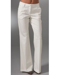 Theory | White Alleen Wide Leg Pants | Lyst