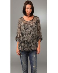 Velvet By Graham & Spencer | Gray Monet Dot Top | Lyst