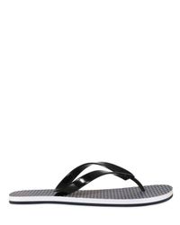 Y-3 | Black Polka Dots Rubber Flip Flop Sandals for Men | Lyst