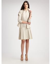 Akris Punto | Black Stitched Yoke Pleated Skirt | Lyst