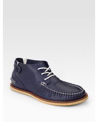 DIESEL | Blue Harbor Mid-top Boat Shoes for Men | Lyst
