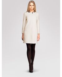 Gucci | White Collarless Stretch Wool Coat | Lyst
