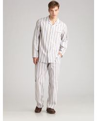 Hanro | Pink Striped Pajamas Set for Men | Lyst