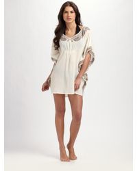 Joie | White Embroidered Gauze Coverup | Lyst