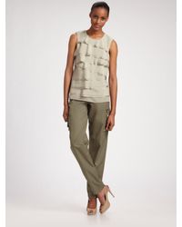 MICHAEL Michael Kors | Green Twill Cargo Pants | Lyst