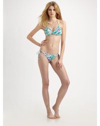 Nanette Lepore | Blue Copa Cubana Heartbreaker Bikini Top | Lyst