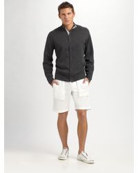 Nat Nast | Black Heathered Snap-front Sweater for Men | Lyst