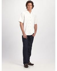 Nat Nast | White Innovator Silk Sportshirt for Men | Lyst