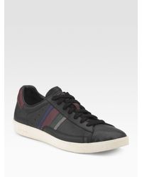 Paul Smith | Black Cochrane Leather Sneakers for Men | Lyst