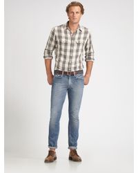 Polo Ralph Lauren | Gray Custom-fit Compass Shirt for Men | Lyst