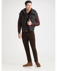 Ralph Lauren Black Label | Gray Wool/nylon Mack Vest for Men | Lyst