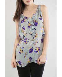 Rebecca Taylor | Gray Drop Shoulder Caftan | Lyst