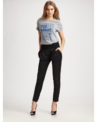 See By Chloé | Black Rouched Waist Harem Pants | Lyst