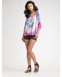 Siwy | Gray Camilla Cut-off Denim Shorts | Lyst