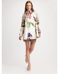 Stella McCartney | Multicolor Forsythia Botanical Cotton Coat | Lyst