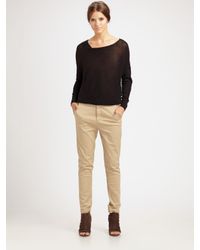 Vince | Green Stonewashed Khaki Pants | Lyst