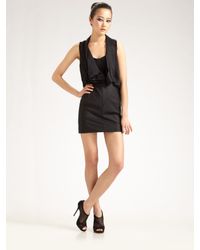 Alexander Wang | Black Draped-top Dress | Lyst