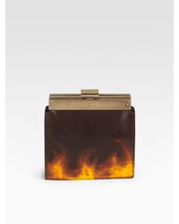 Alexander Wang | Brown Elsa Framed Clutch | Lyst