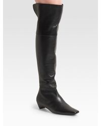 Dior | Black Flight Over-the-knee Boots | Lyst