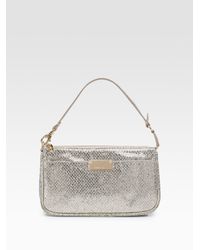 Jimmy Choo | Metallic Rella Glitter Fabric Mini Bag | Lyst