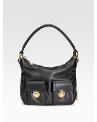 Marc Jacobs | Black Classic Multipocket Leather Hobo | Lyst