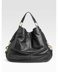 Rebecca Minkoff | Black Nikki Leather Hobo | Lyst