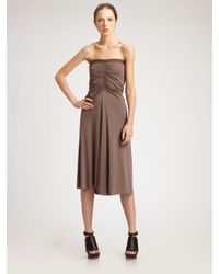 Rick Owens Lilies | Brown Convertible Strapless Dress & Skirt | Lyst
