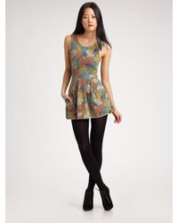 Seneca Rising | Multicolor Printed Mini Dress | Lyst