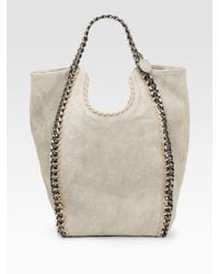 Stella McCartney | Natural Canvas Falabella Big Chain Bag | Lyst