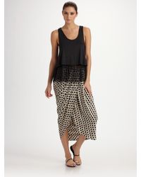 Thakoon | Gray Double Layer Racerback Tank | Lyst