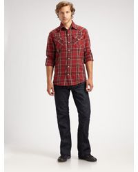 True Religion | Blue Billy Super T Bootcut Jeans for Men | Lyst