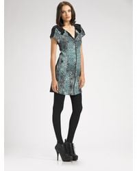 Vena Cava | Green Silk Zipper Dress | Lyst
