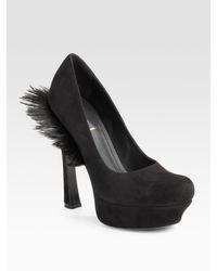 Saint Laurent | Black 'candy' Platform Sandals | Lyst