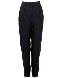 Acne Studios | Black Joni Silk Harem Trousers | Lyst