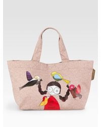 Marc By Marc Jacobs | Pink Miss Marc Save The Birds Cotton Tote | Lyst
