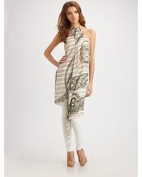 Gucci | Green Saddlery Print Pareo | Lyst