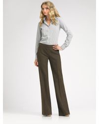 Theory | Green Tensley Donegal Tweed Pants | Lyst