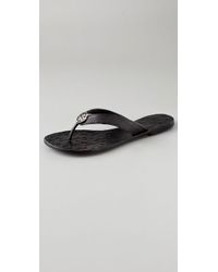 Tory Burch | Thora Thong Sandals Black | Lyst
