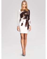 Gucci | White Side Drape Dress | Lyst