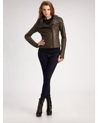 Mackage | Black Asymmetric Leather Jacket | Lyst