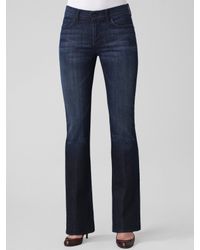 7 For All Mankind | Brown High-waist Bootcut Jeans | Lyst