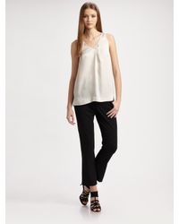 Vince | Black Cropped Baby Bell Pants | Lyst