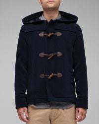 A.P.C. | Blue Duffle Coat for Men | Lyst