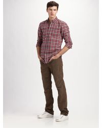 7 For All Mankind | Brown Austyn Straight-leg Corduroy Jeans for Men | Lyst